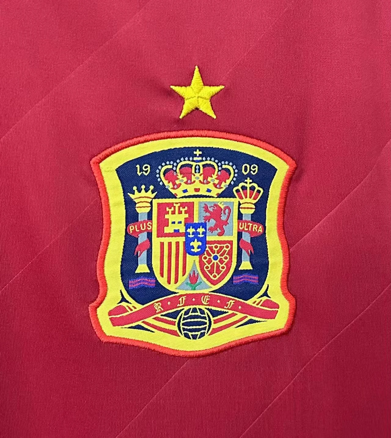 2012 Spain Home Retro Jersey view 4