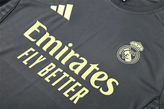 2025-26 Real Madrid dark grey short-sleeved training jersey view 10