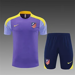 2025-26 Atletico Madrid Purple Short Sleeve Training Jersey
