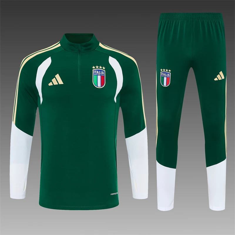2026-27 Italy Green Half-Zip Training Jersey view 16