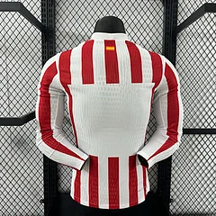 2025-26 Atletico Madrid Home Long Sleeve Shirt - Player Edition view 2
