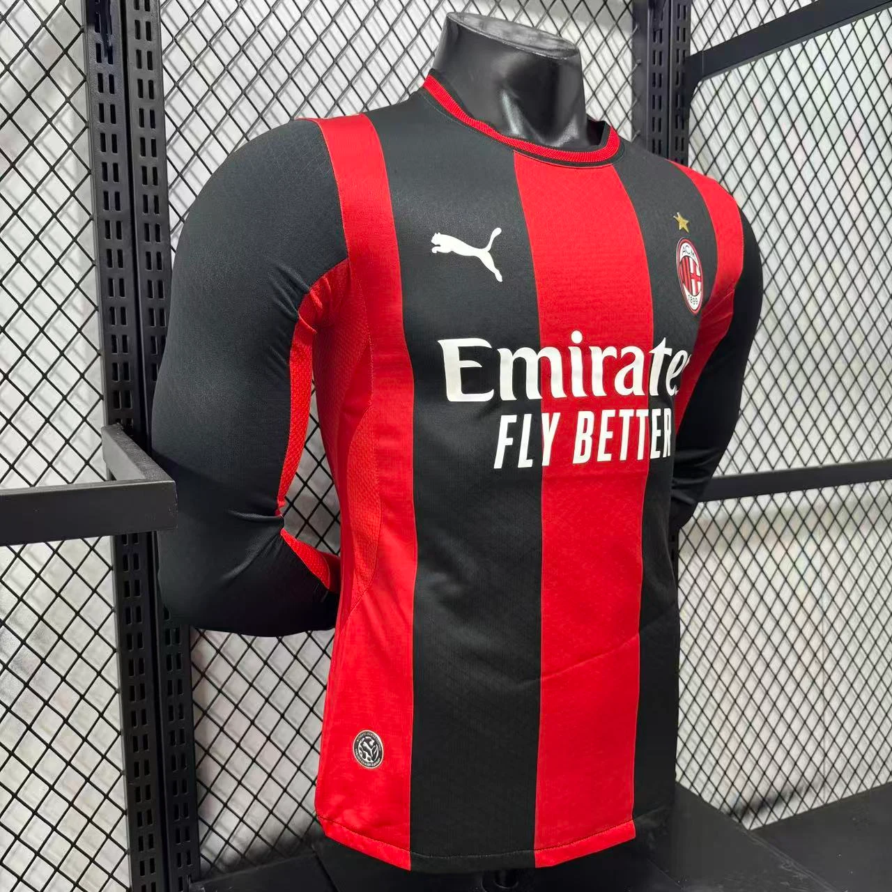 2026-27 AC Milan Home Long-Sleeve Jersey – Player Version view 7