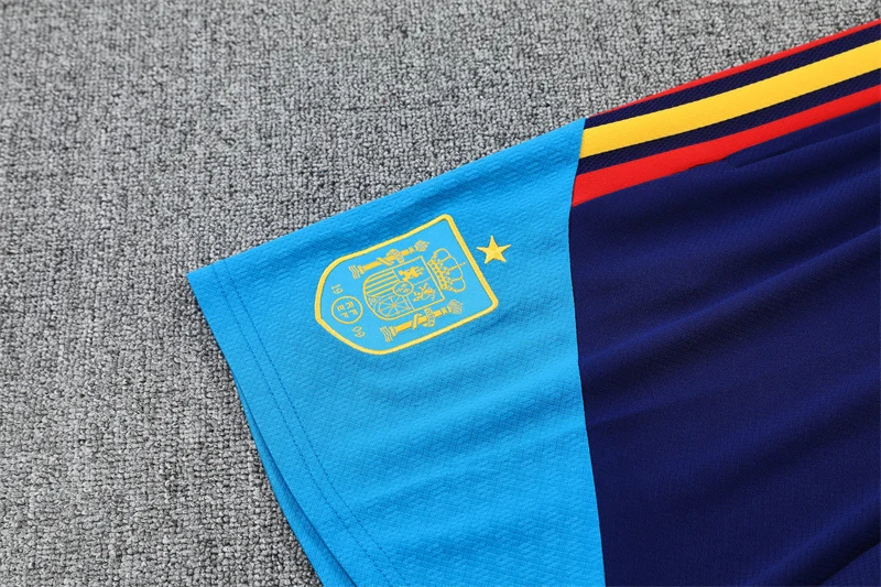 2026-27 Spain Royal Blue Short-Sleeve Training Jersey view 12