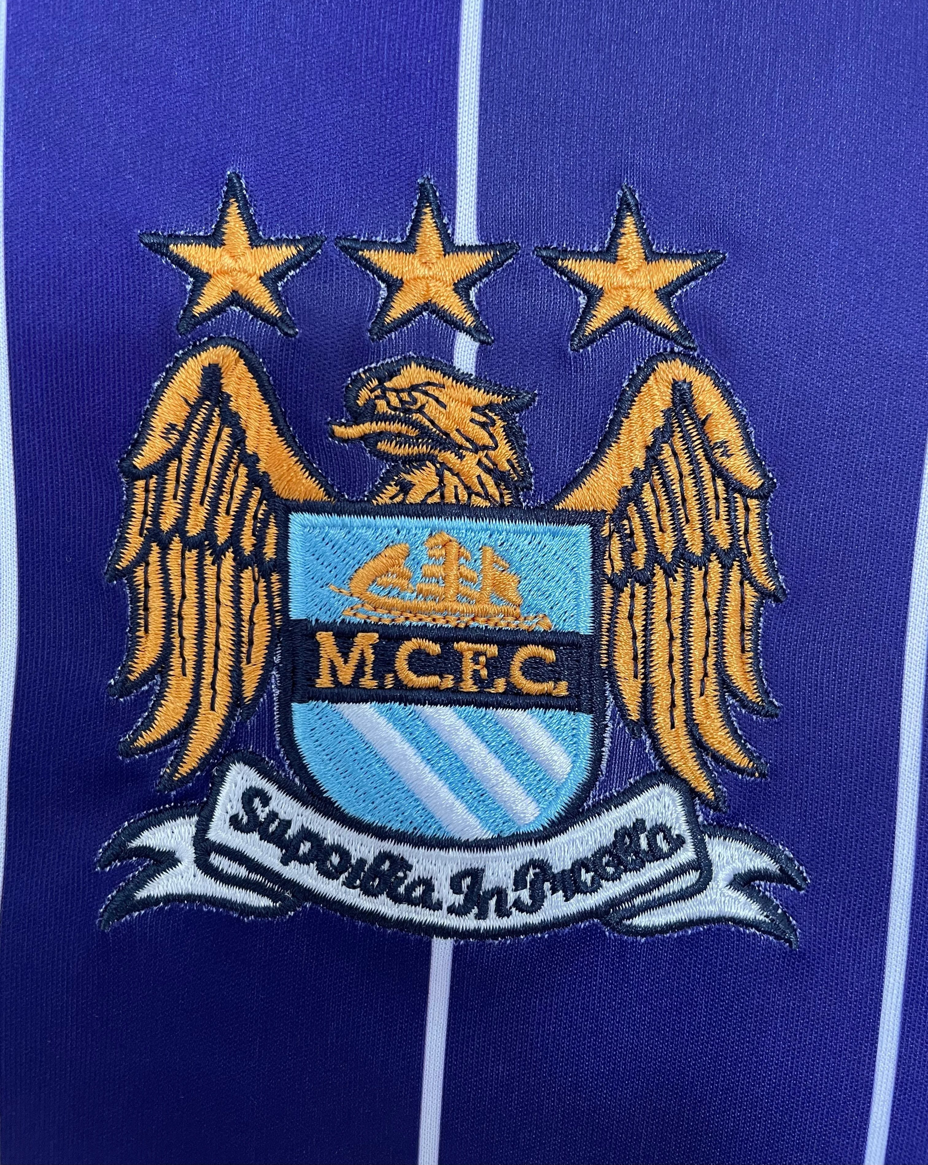 2007-08 Manchester City Away Retro Jersey view 4