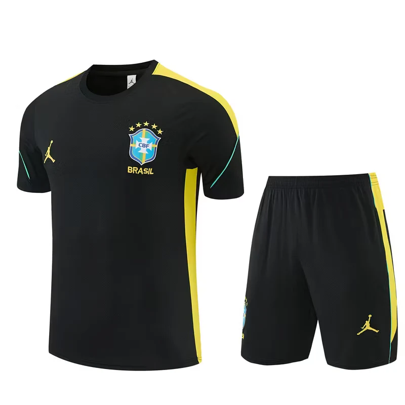 2026-27 Brazil Black Short-Sleeve Training Jersey view 18