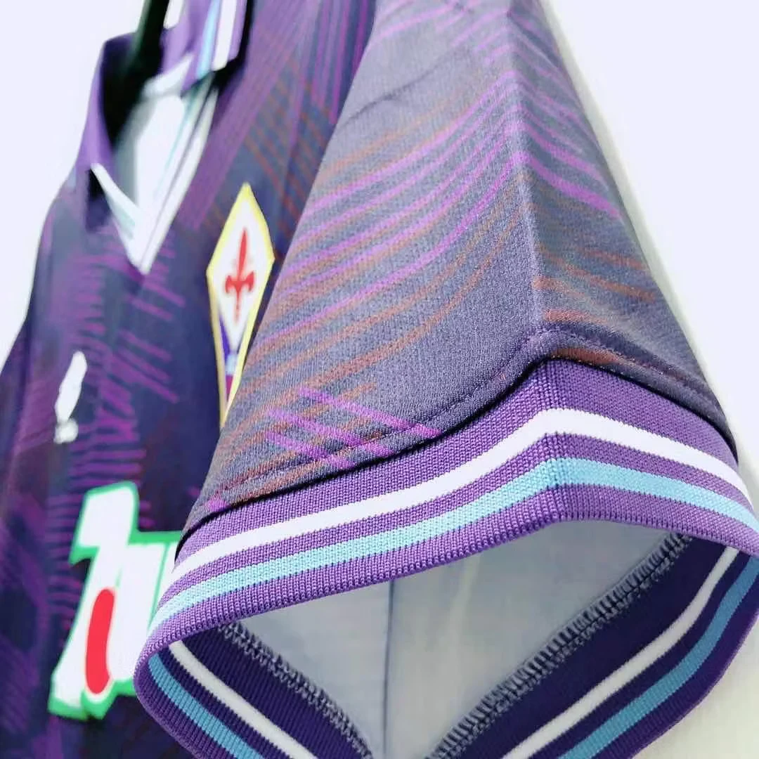 1992-93 Fiorentina home retro jersey view 3