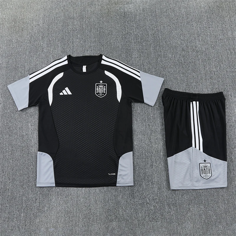 2026-27 Spain Black Short-Sleeve Training Jersey view 10