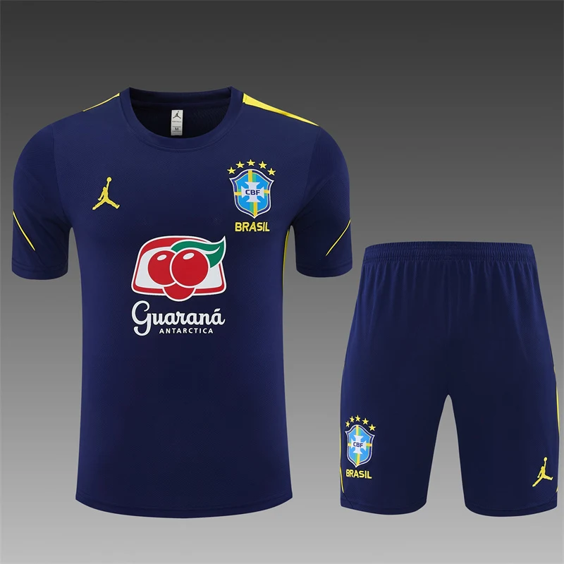 2026-27 Brazil Royal Blue Short-Sleeve Training Jersey view 3