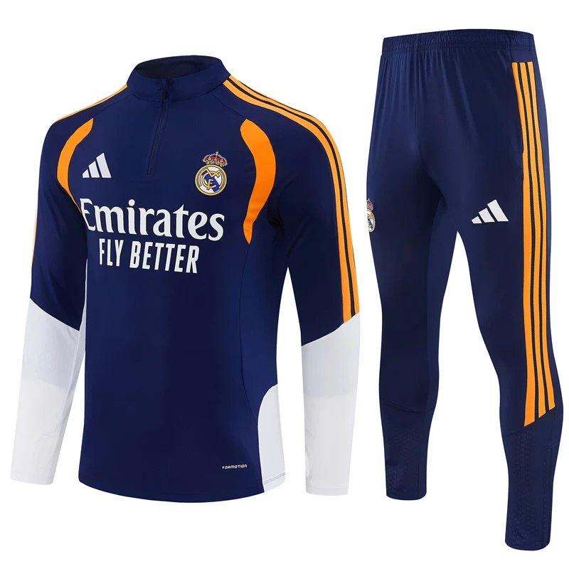 2026-27 Real Madrid Royal Blue Half-Zip Training Jersey view 18
