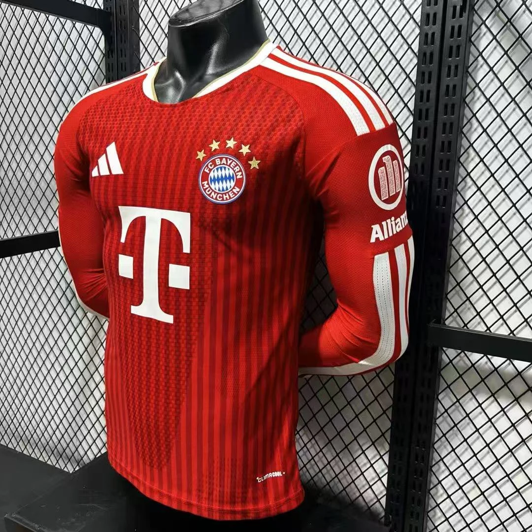 2026-27 Bayern Munich Home Long Sleeve Jersey - Player Edition view 8
