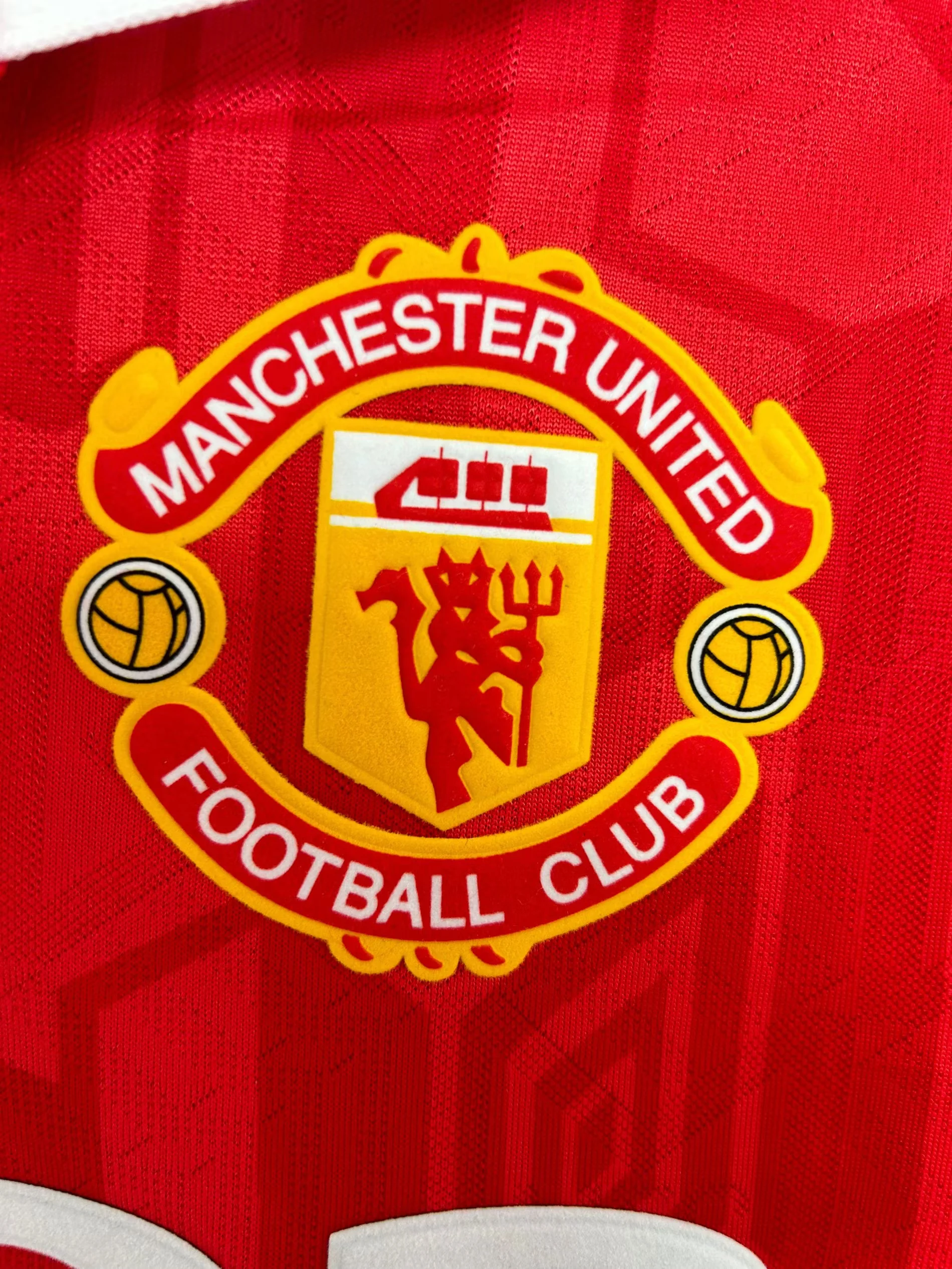 1992-94 Manchester United Home Long Sleeve Retro Shirt view 6