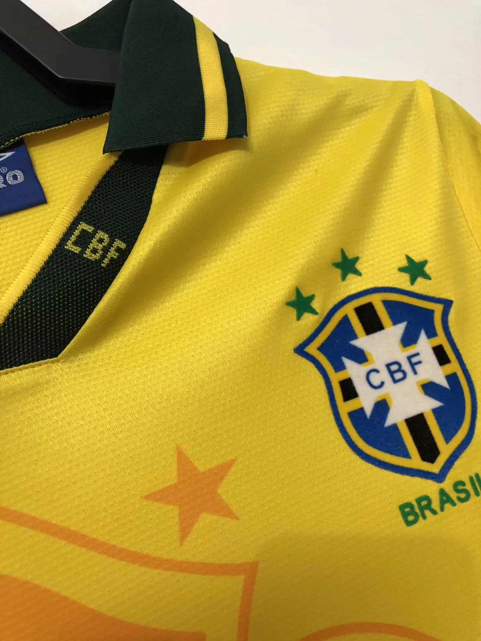 1994 Brazil Home Retro Jersey view 7