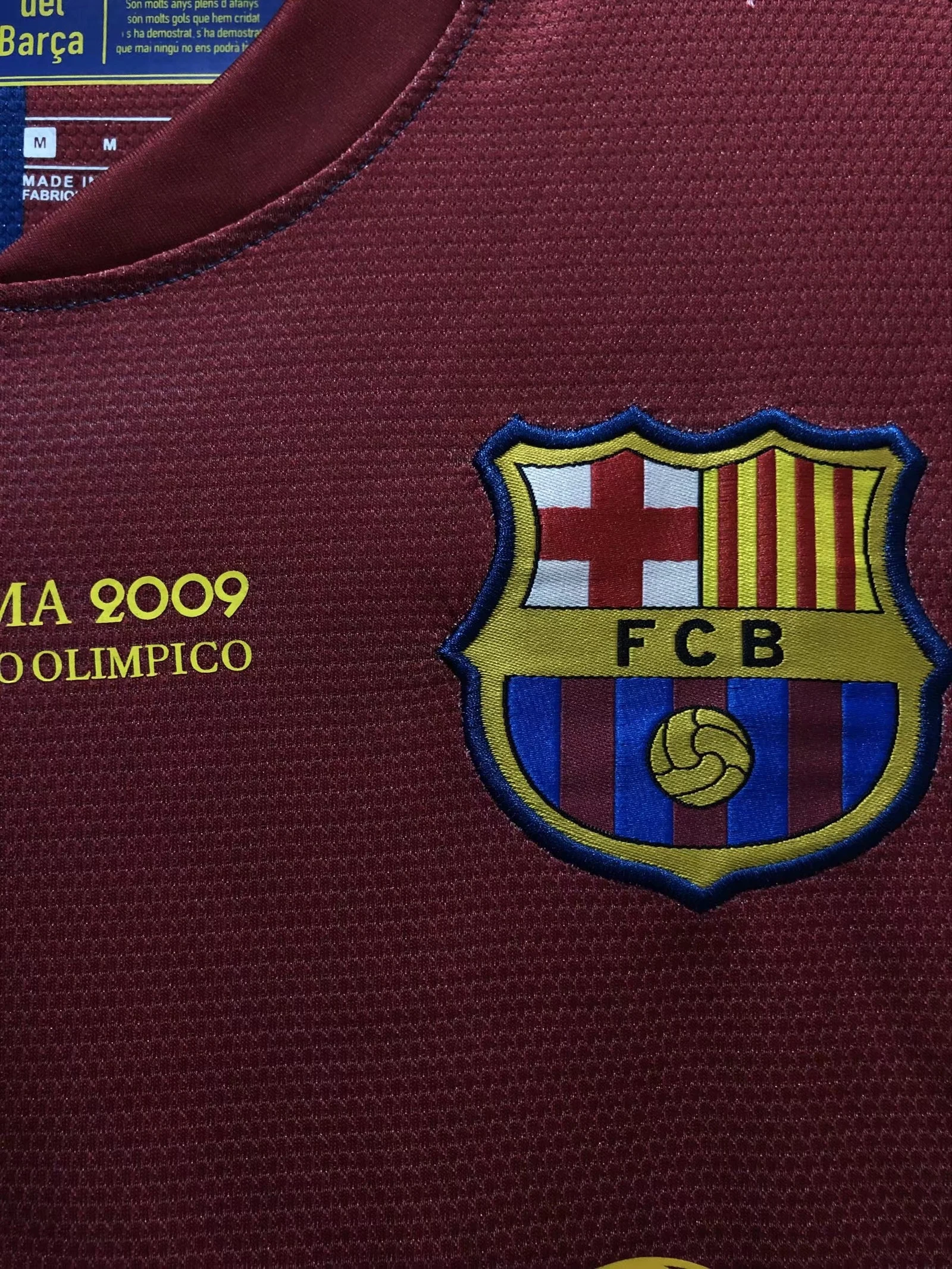 2008-09 Barcelona Home Long Sleeve Retro Shirt - Champions League Edition view 9