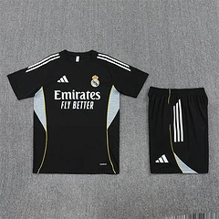 2025-26 Real Madrid Black Short Sleeve Training Jersey view 13