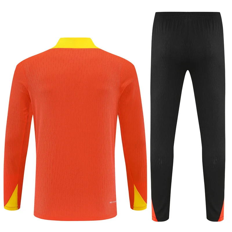 2025-26 Brazil Orange Half-Zip Training Jersey view 12