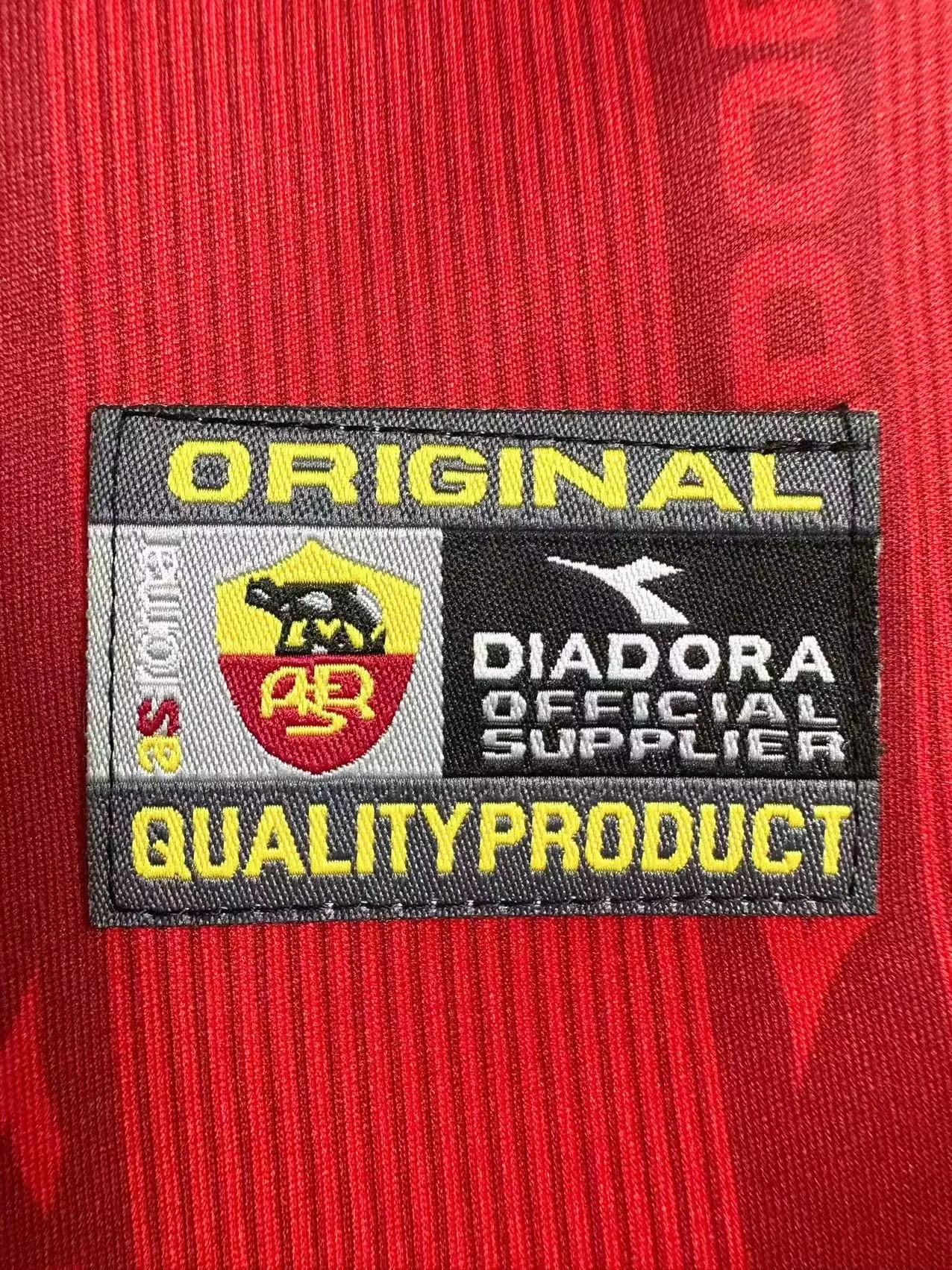 1999-00 Roma Home Retro Jersey view 7