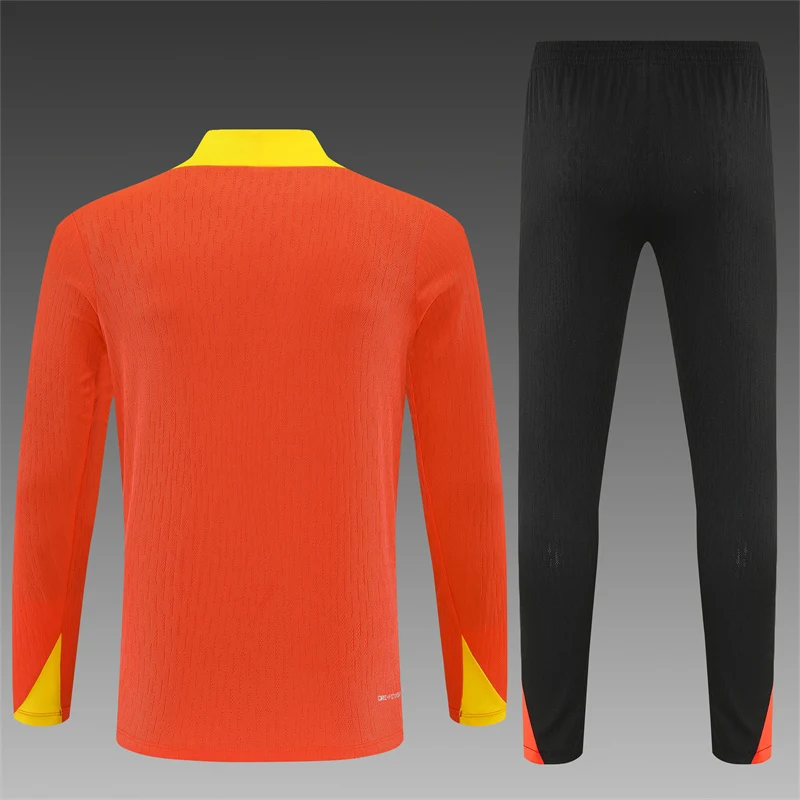 2025-26 Brazil Orange Half-Zip Training Jersey view 2