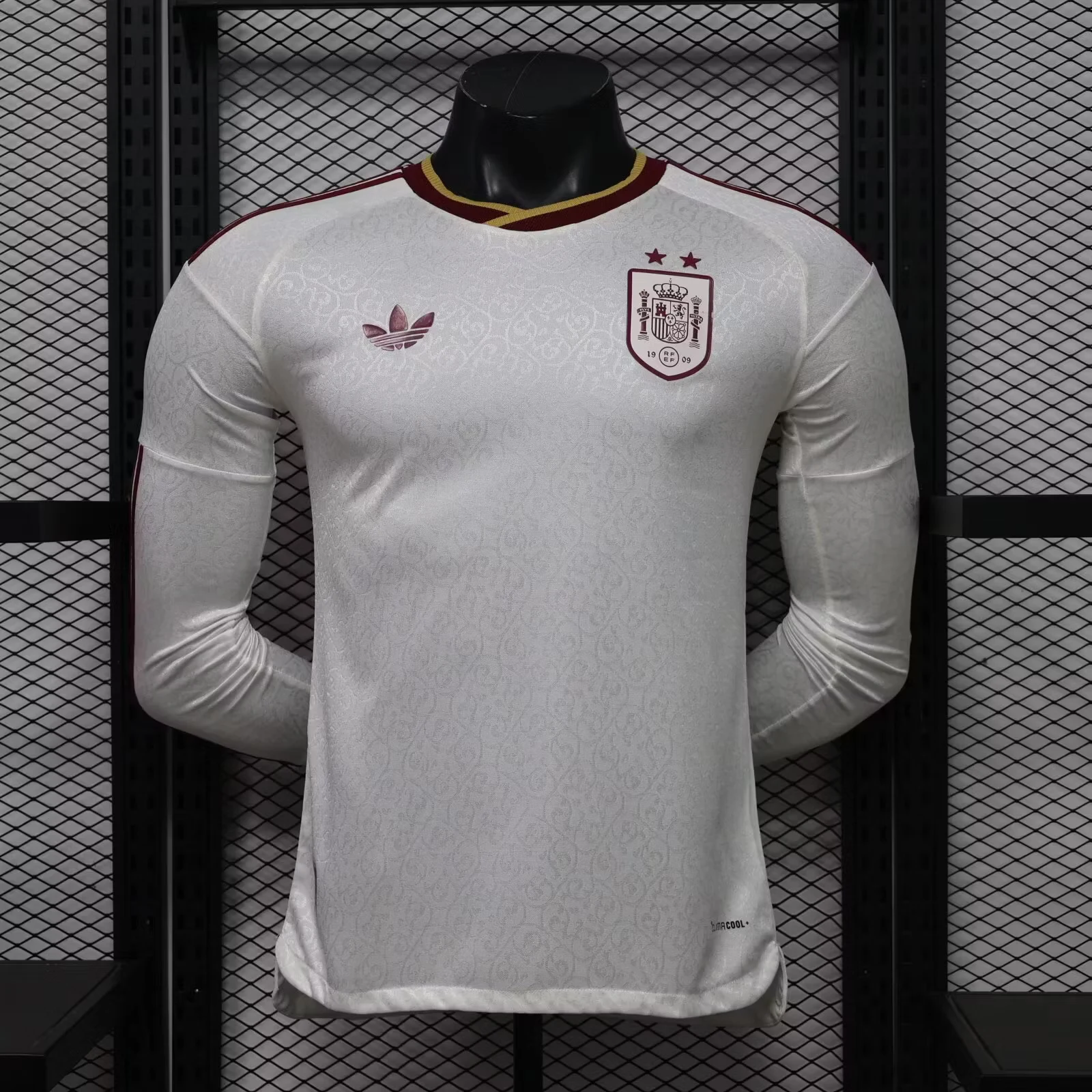 2026-27 Spain Away Long-Sleeve Jersey (with Two Stars) – Player Version