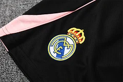 2025-26 Real Madrid black and pink short-sleeved training jersey view 5