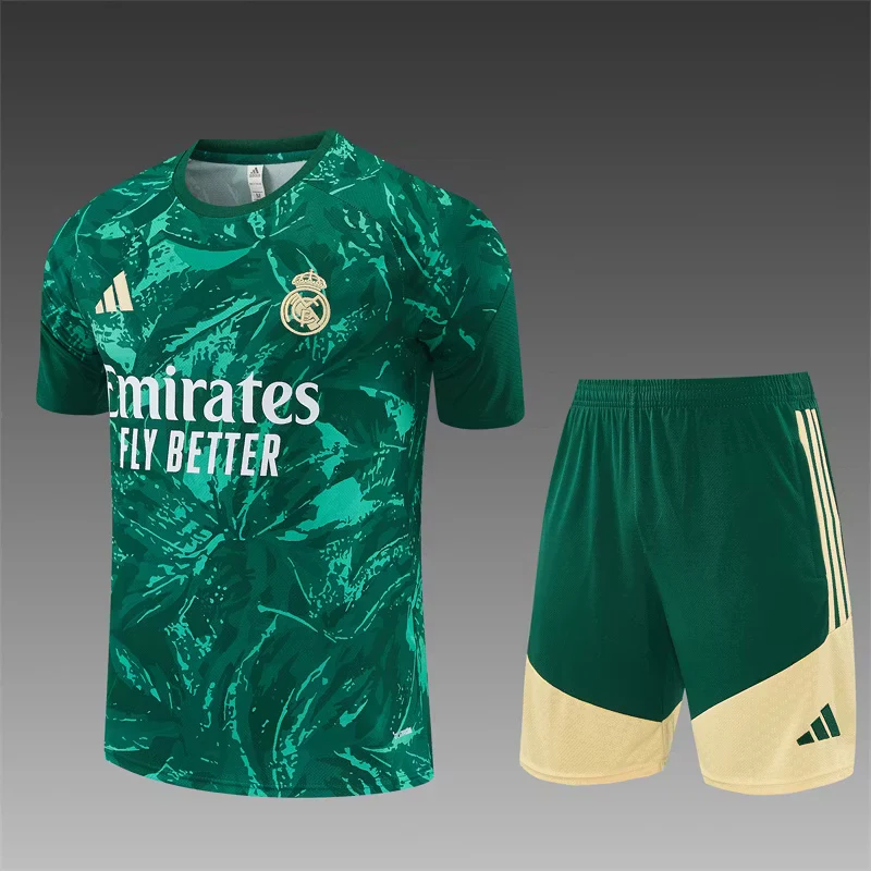 2026-27 Real Madrid Green Short-Sleeve Training Jersey