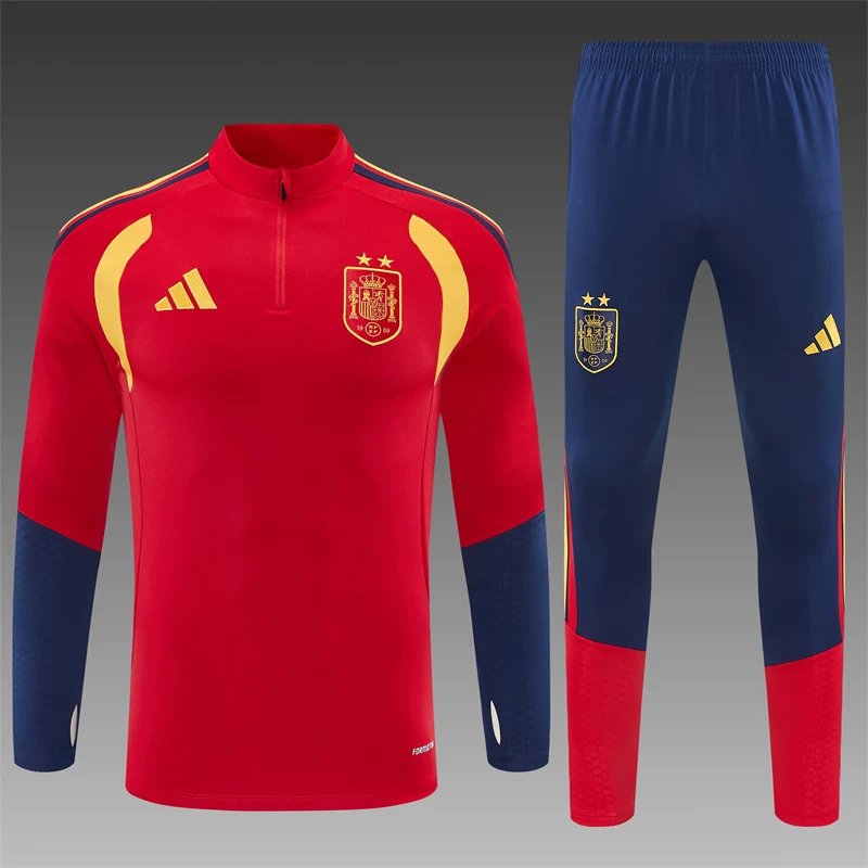2026-27 Spain Red Half-Zip Training Jersey (Two Stars) view 20