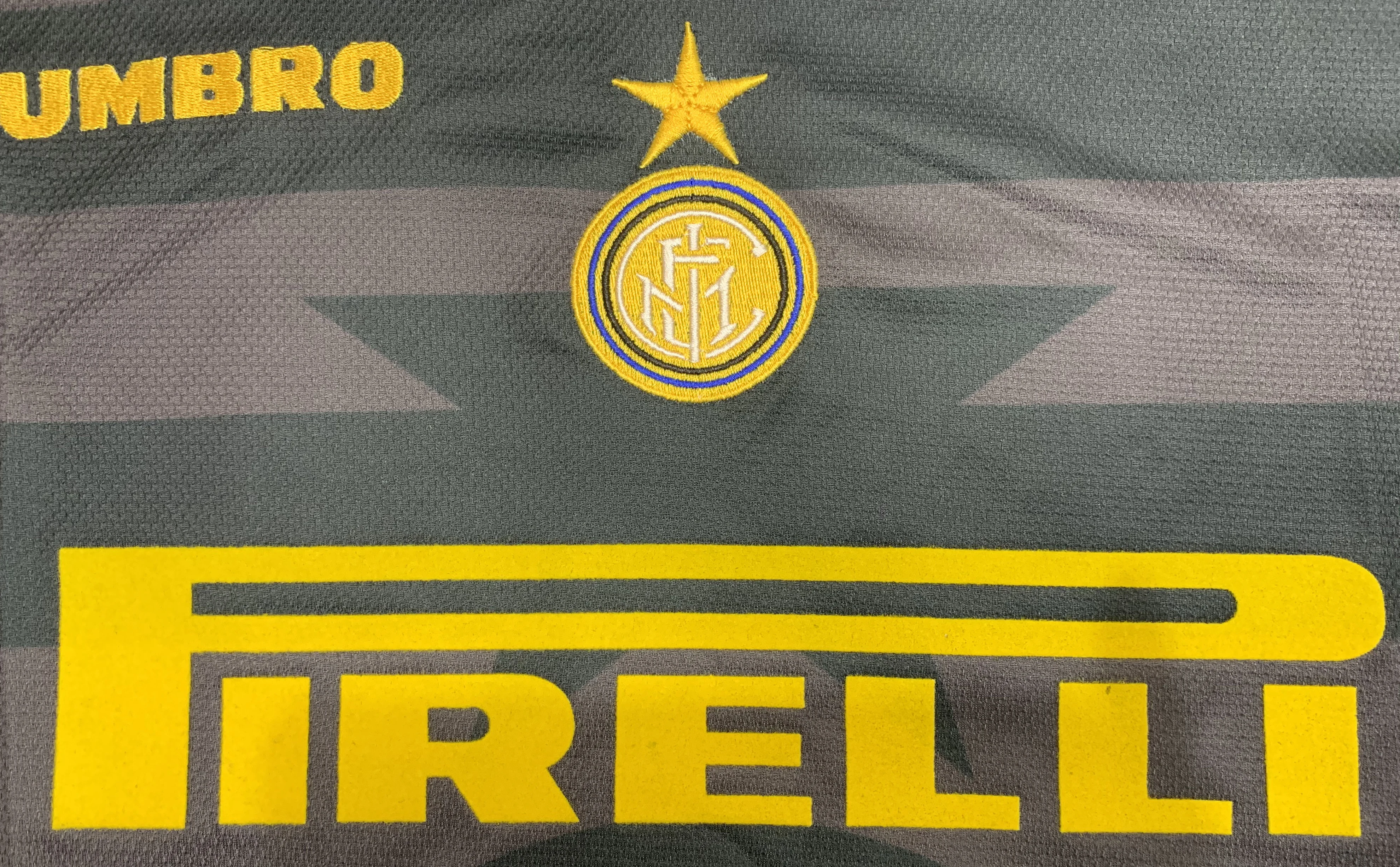 1997-98 Inter Milan second away black and grey retro jersey view 4