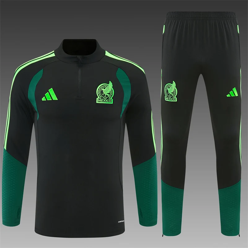 2026-27 Mexico Black Half-Zip Training Jersey view 3