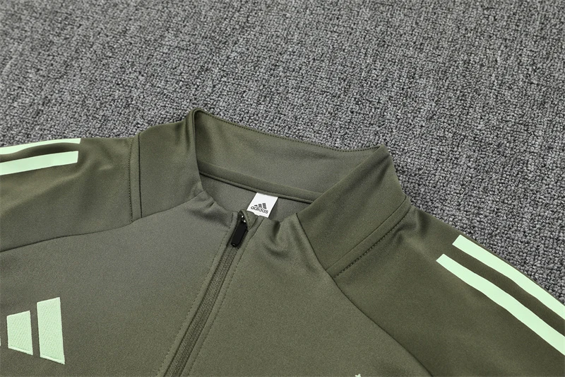 2025-26 Real Madrid Khaki Half-Zip Training Jersey view 14