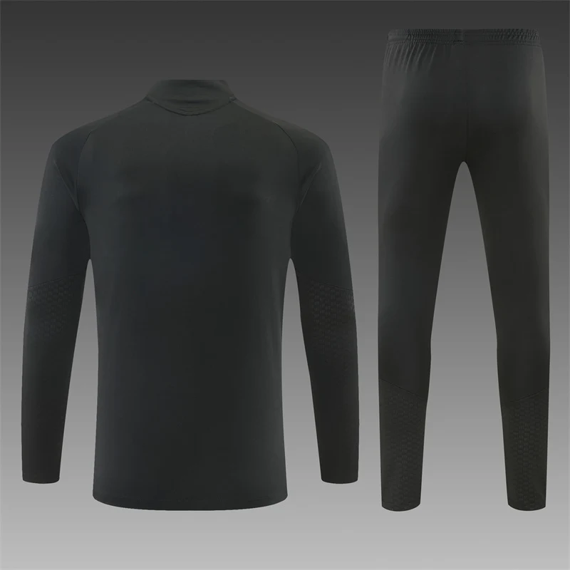 2026-27 Real Madrid Black Half-Zip Training Jersey view 2