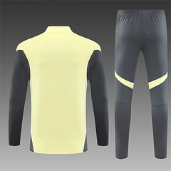 2025-26 Real Madrid Yellow Half-Pull Training Jersey view 2