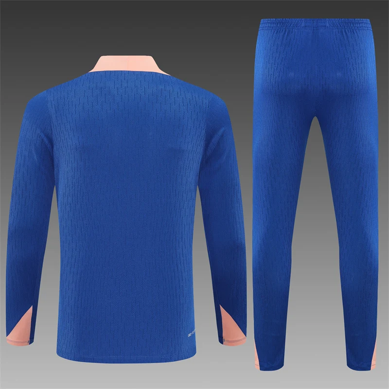 2025-26 France Blue Half-Zip Training Jersey view 2