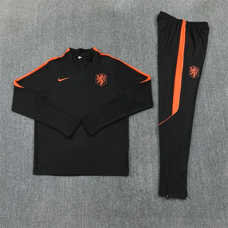 2026-27 Netherlands Royal Black Half-Zip Training Jersey view 14