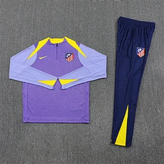 2025-26 Atletico Madrid Purple Half-Pull Training Jersey view 16