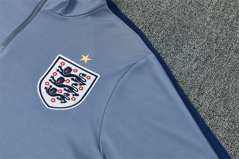 2026-27 England Grey Half-Zip Training Jersey view 6