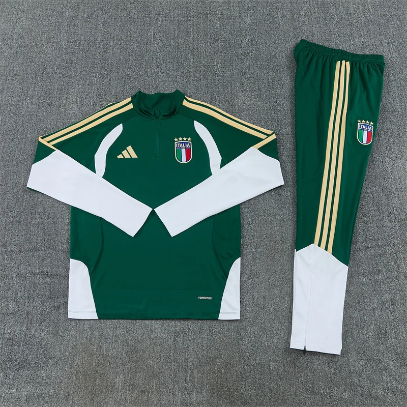 2026-27 Italy Green Half-Zip Training Jersey view 14