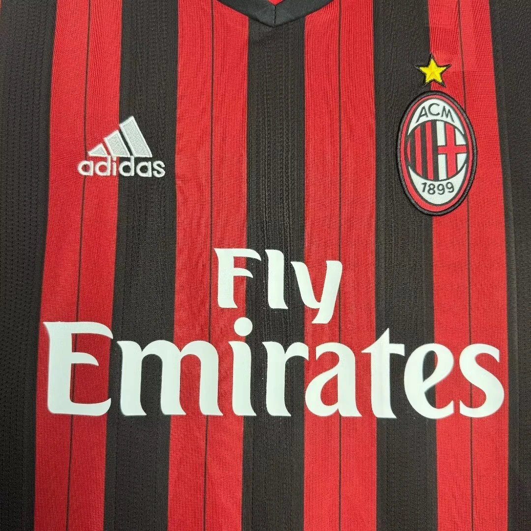 2013-14 AC Home Retro Jersey view 4