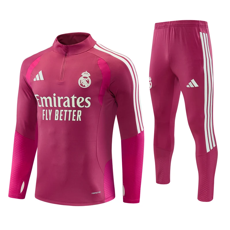 2026-27 Real Madrid Rose-Colored Half-Zip Training Jersey view 21