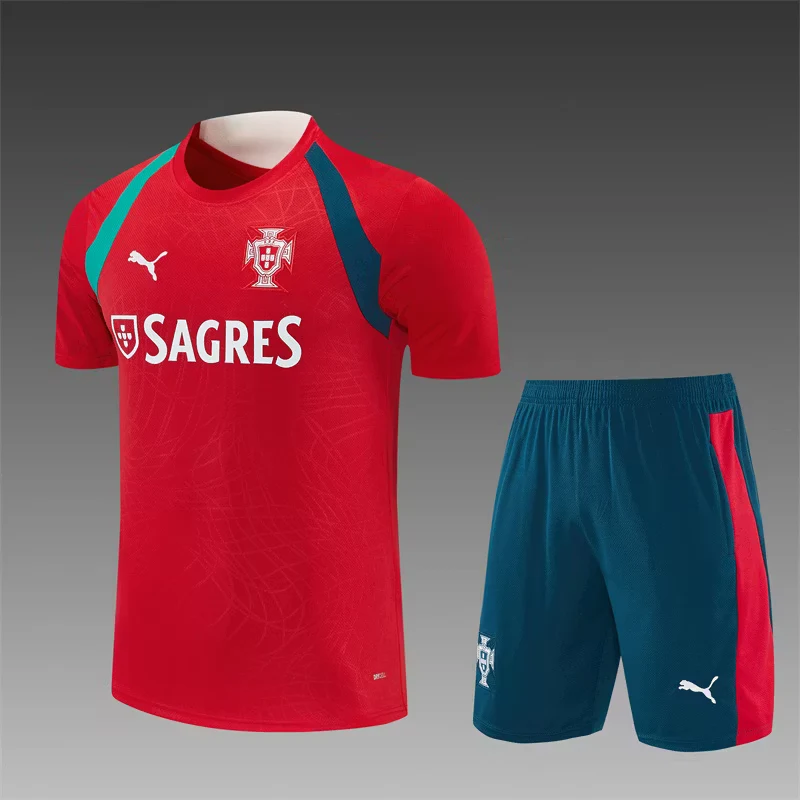 2026-27 Portugal Red Short-Sleeve Training Jersey