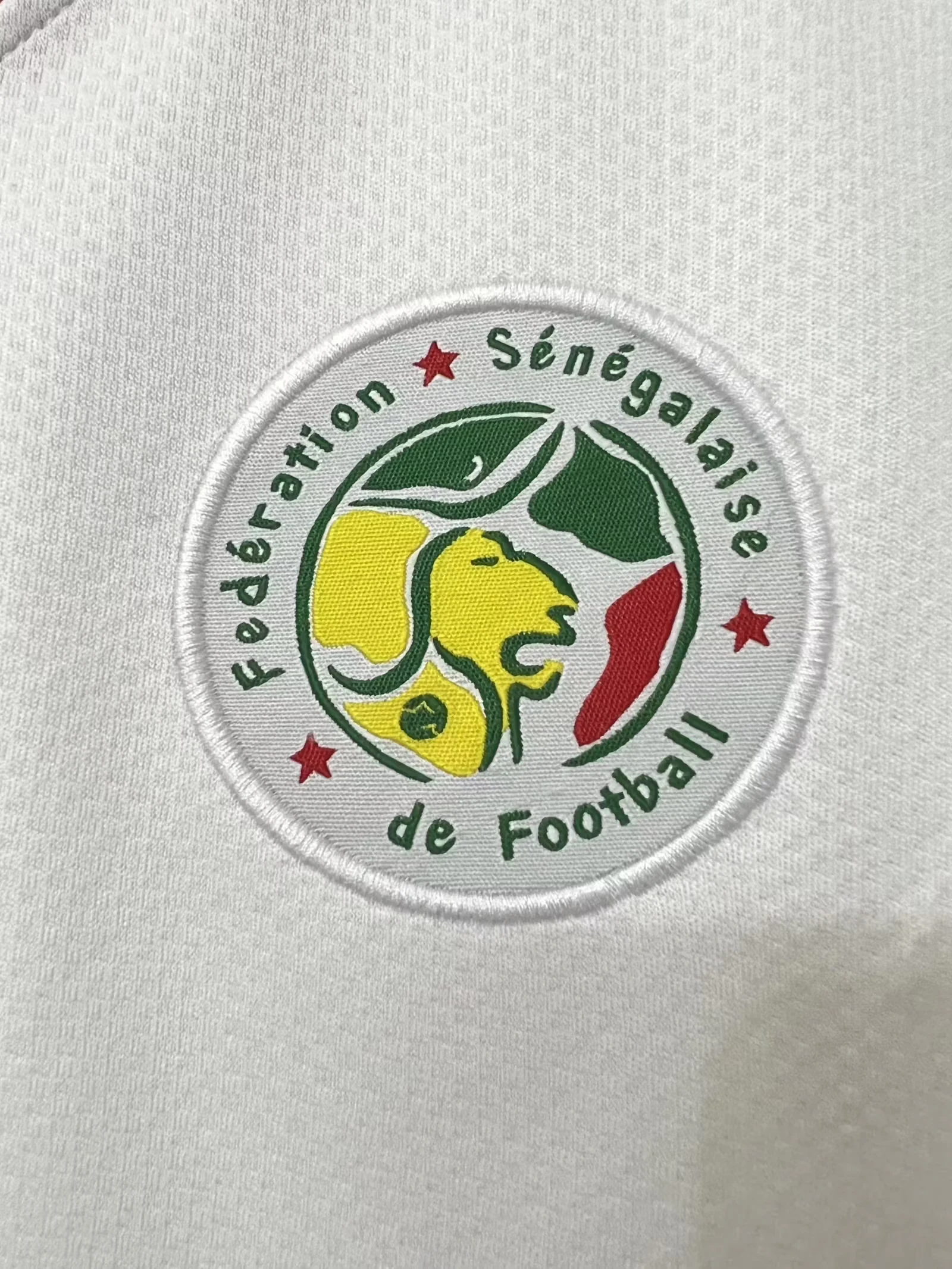 2002 Senegal White Retro Jersey view 8