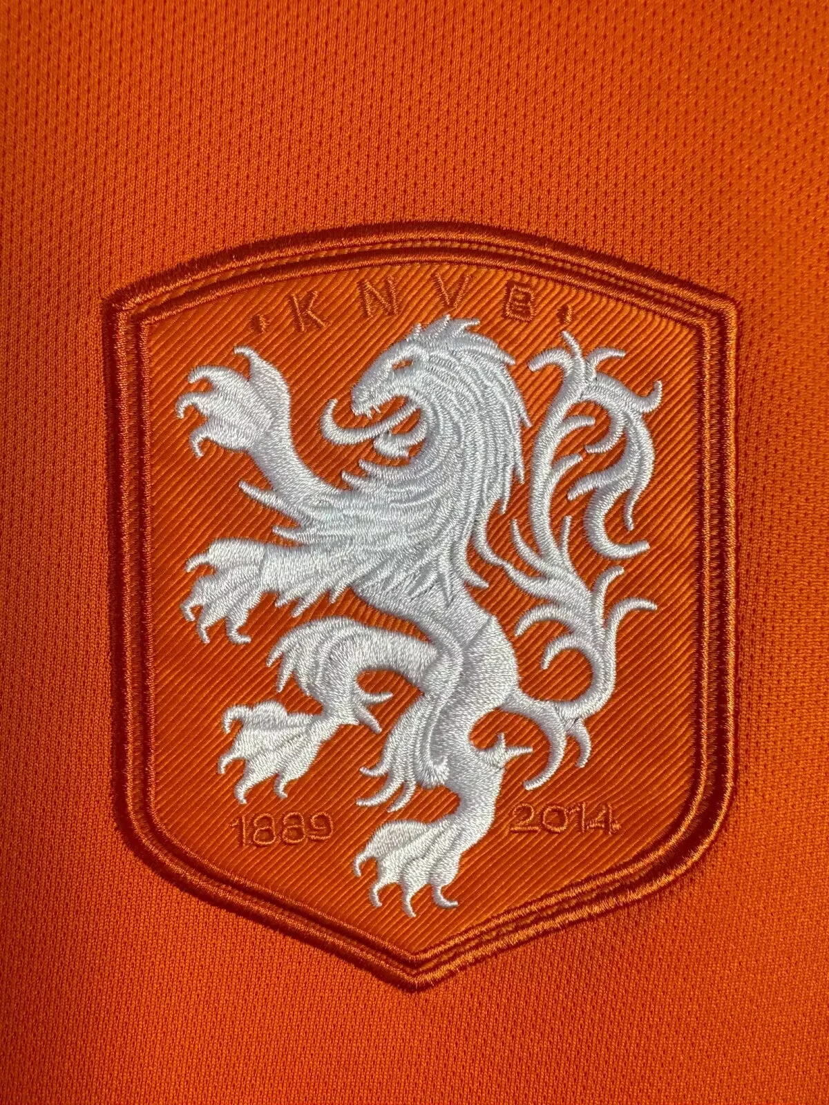 2014 Netherlands Home Retro Jersey view 5