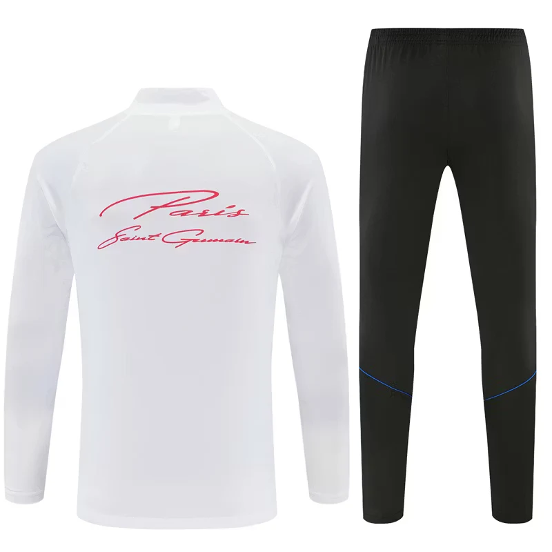 2026-27 Paris White Half-Zip Training Jersey view 19