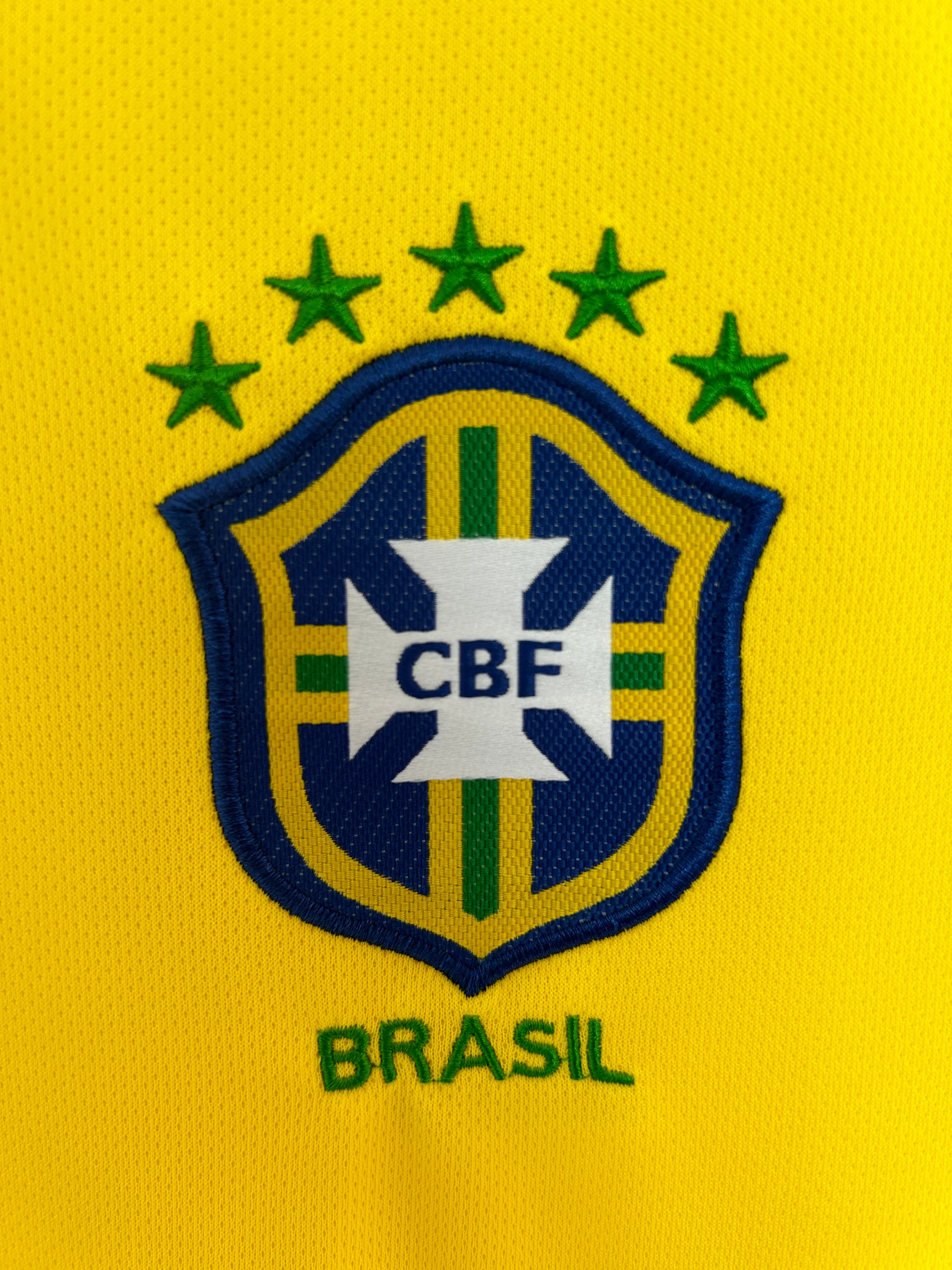 2004 Brazil Home Retro Jersey view 3