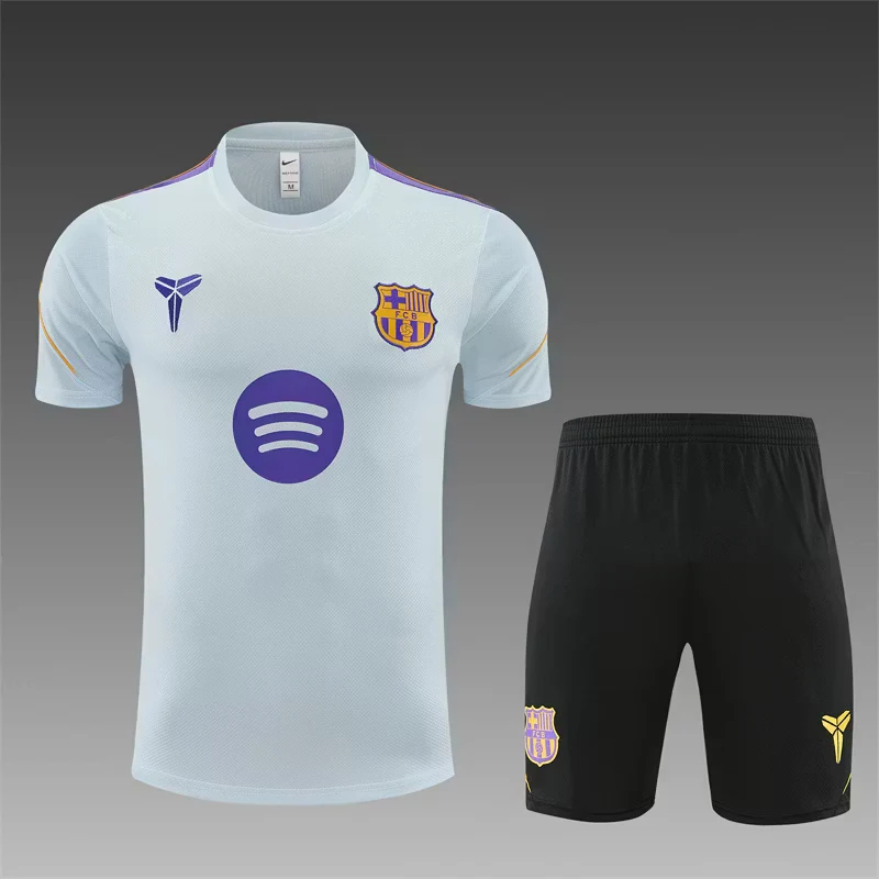 2026-27 Barcelona Light Grey Short-Sleeve Training Jersey view 15