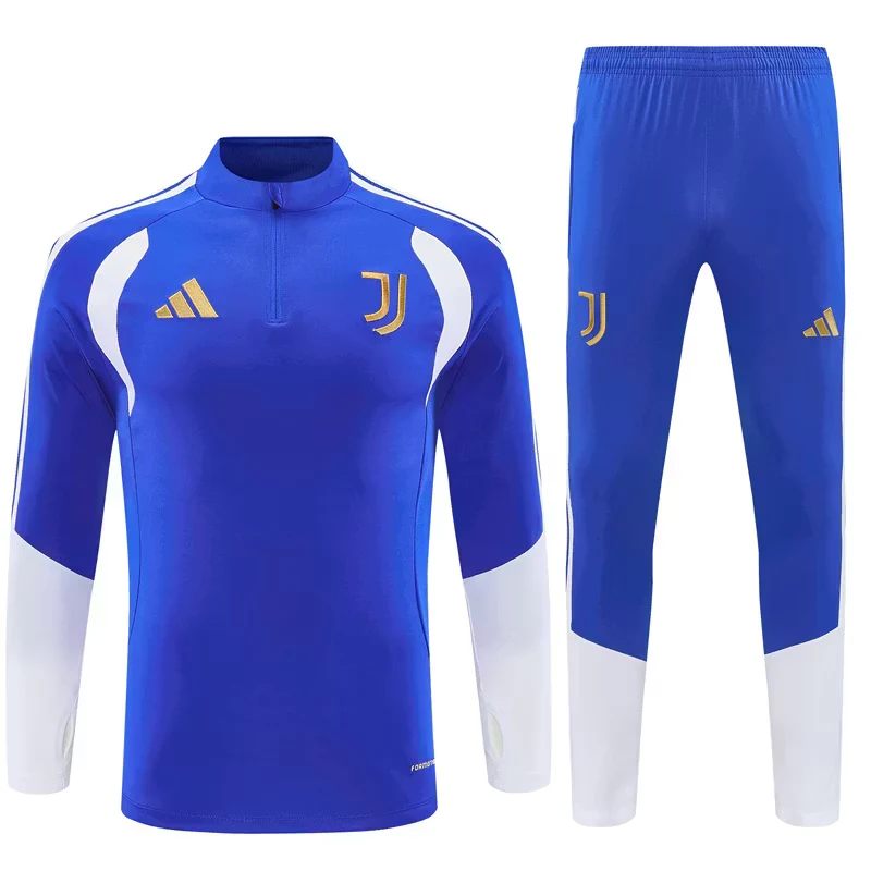 2026-27 Juventus Light Blue Half-Zip Long-Sleeve Training Kit view 21