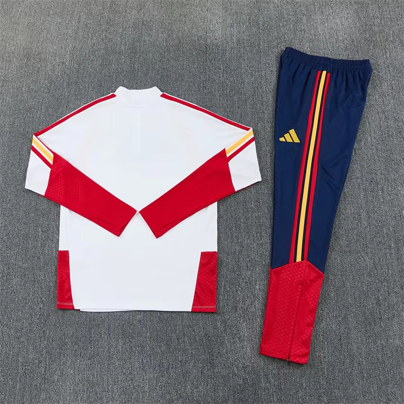 2026-27 Spain White Half-Zip Training Jersey view 15