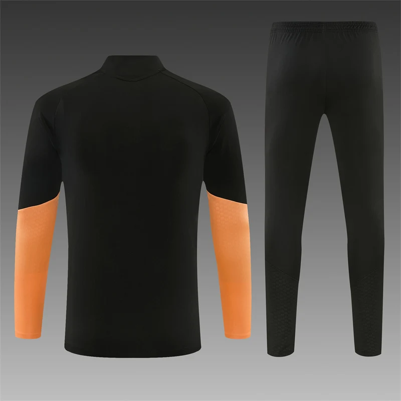 2025-26 Arsenal Black Half-Zip Training Kit view 2