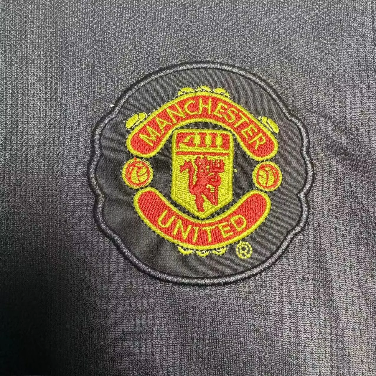 2007-08 Manchester United Away Black Long Sleeve Retro Shirt view 5