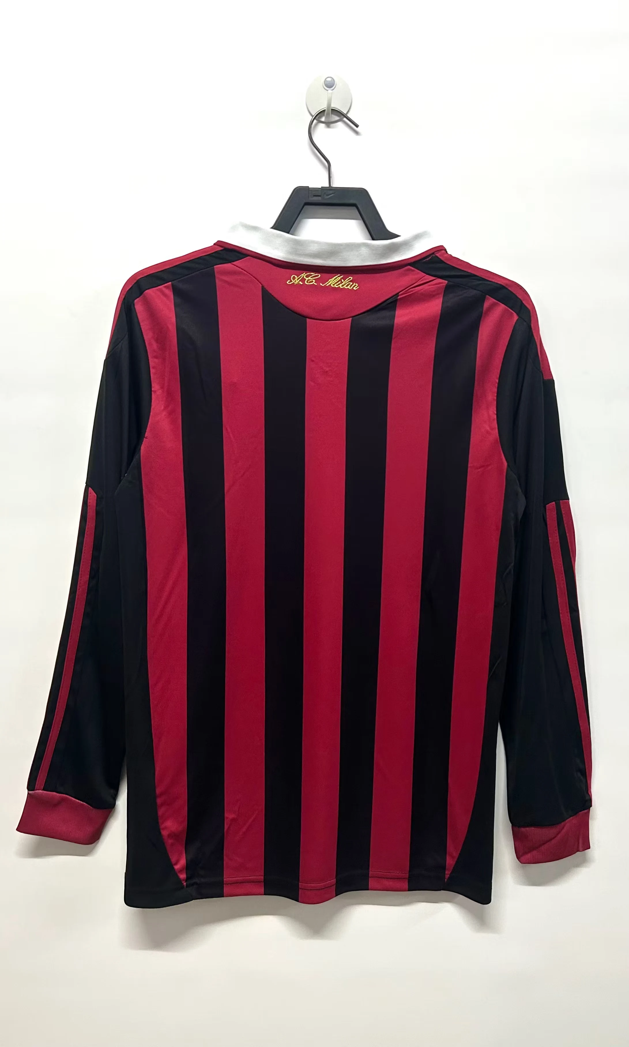 2009-10AC Home Long Sleeve Retro Jersey view 2