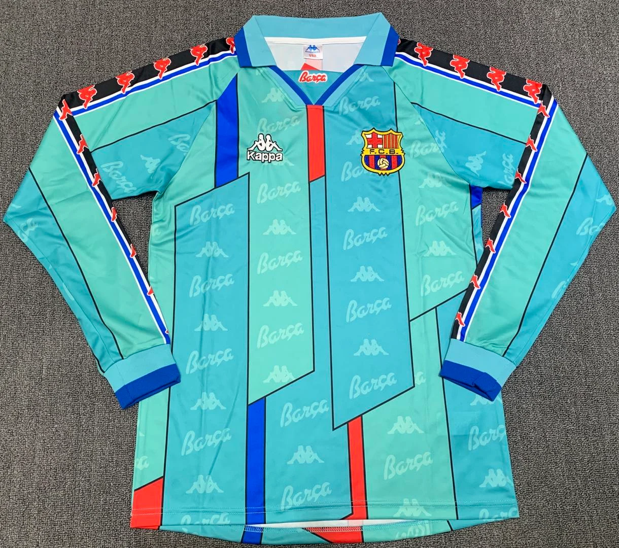 1996-97 Barcelona away long sleeve retro jersey