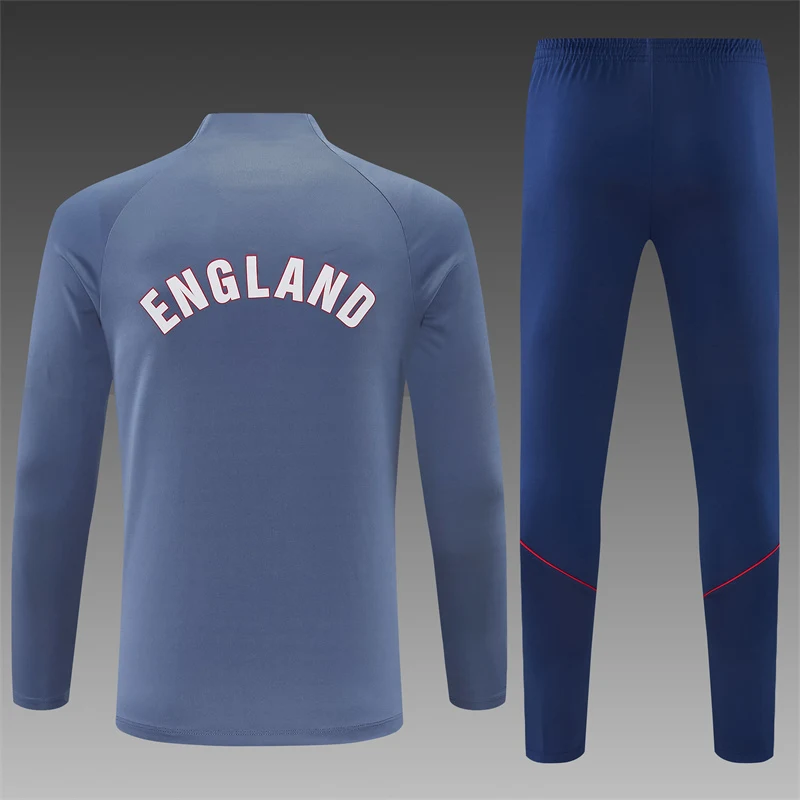 2026-27 England Grey Half-Zip Training Jersey view 2